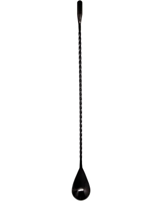 Lingurita rasucita pentru cocktailuri, 30 cm, inox, colectia Moonlight - VIN BOUQUET